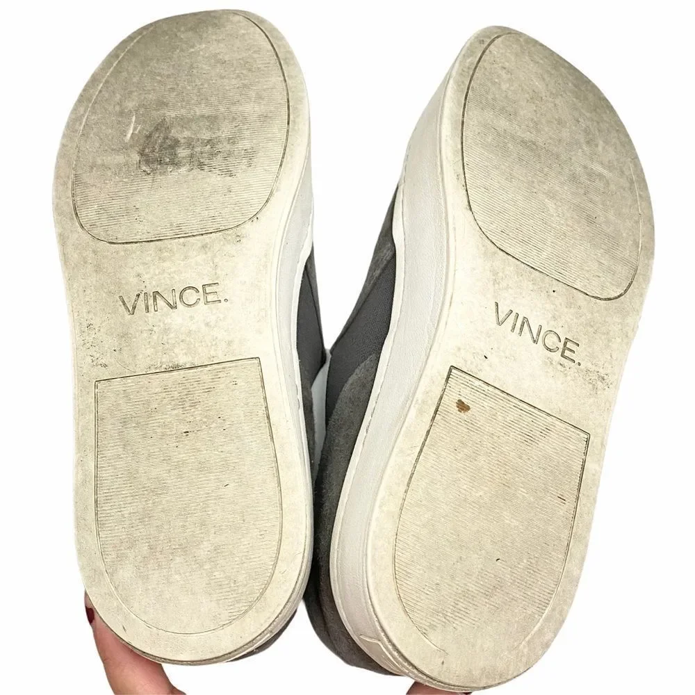 Vince. Women’s Gray Suede Slip‎ On Mules Sz 7 M
